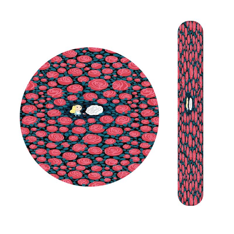 ست آینه و سوهان طرح دختر و گل کد 861