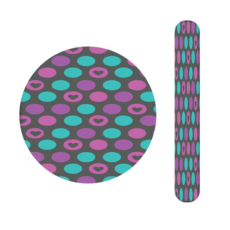 ست آینه و سوهان طرح قلب و دایره کد 981