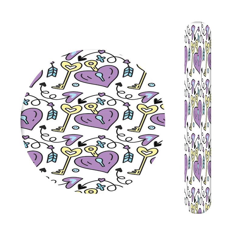 ست آینه و سوهان طرح قلب و کلید کد 1035