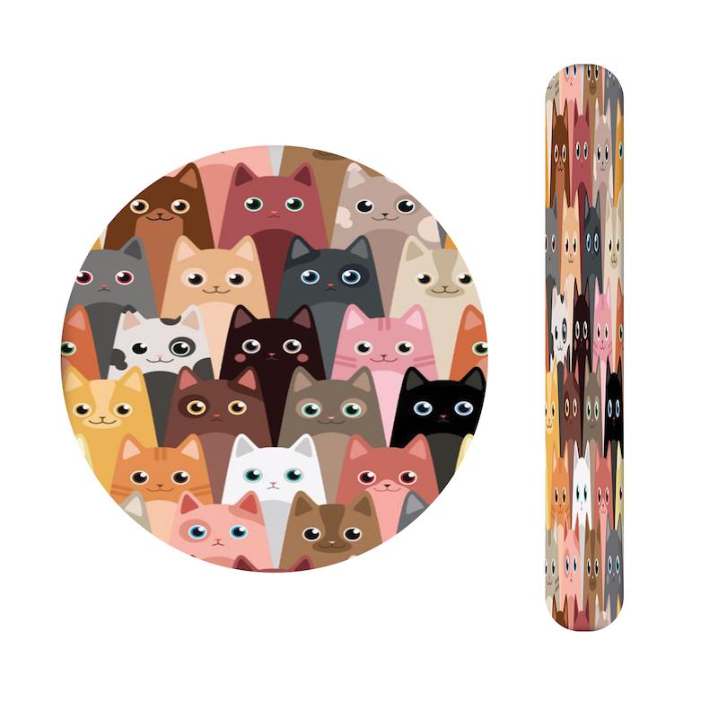 ست آینه و سوهان طرح گربه ها کد 1080