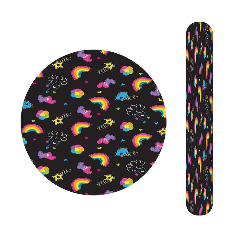 ست آینه و سوهان طرح رنگین کمان کد 1085