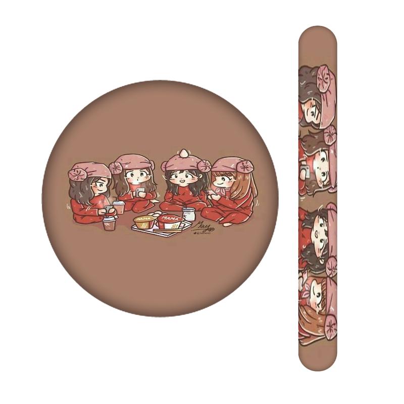 ست آینه و سوهان طرح بلک پینک کد 2339