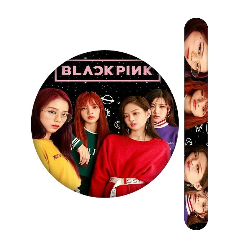 ست آینه و سوهان طرح بلک پینک کد 2346