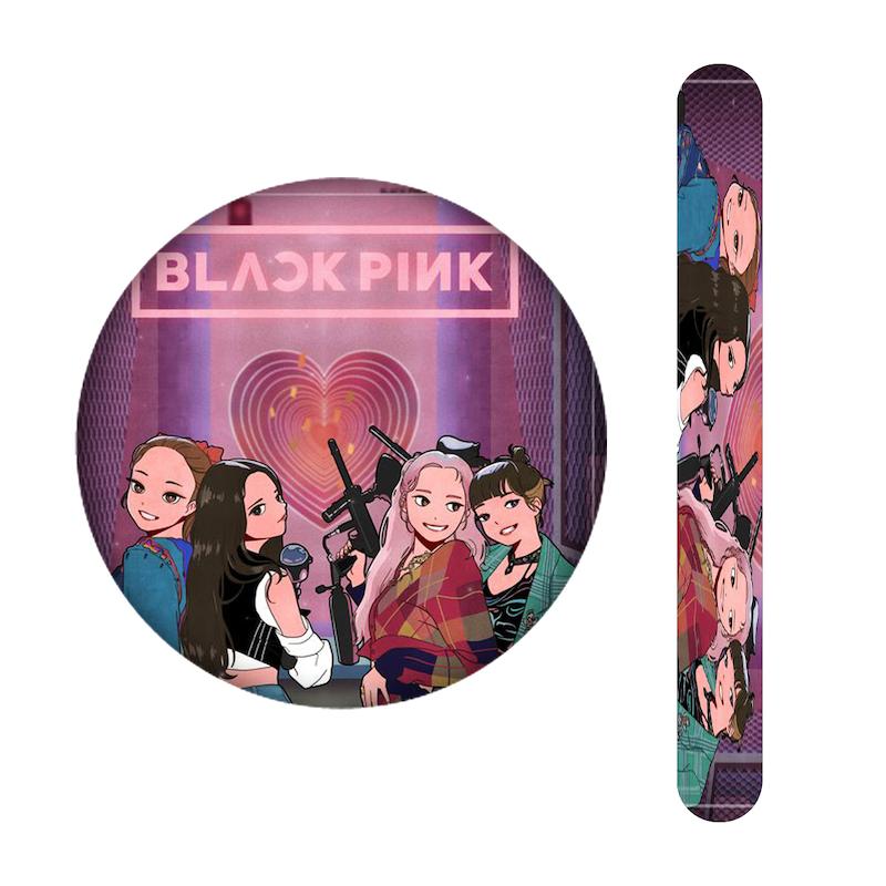 ست آینه و سوهان طرح بلک پینک کد 2355