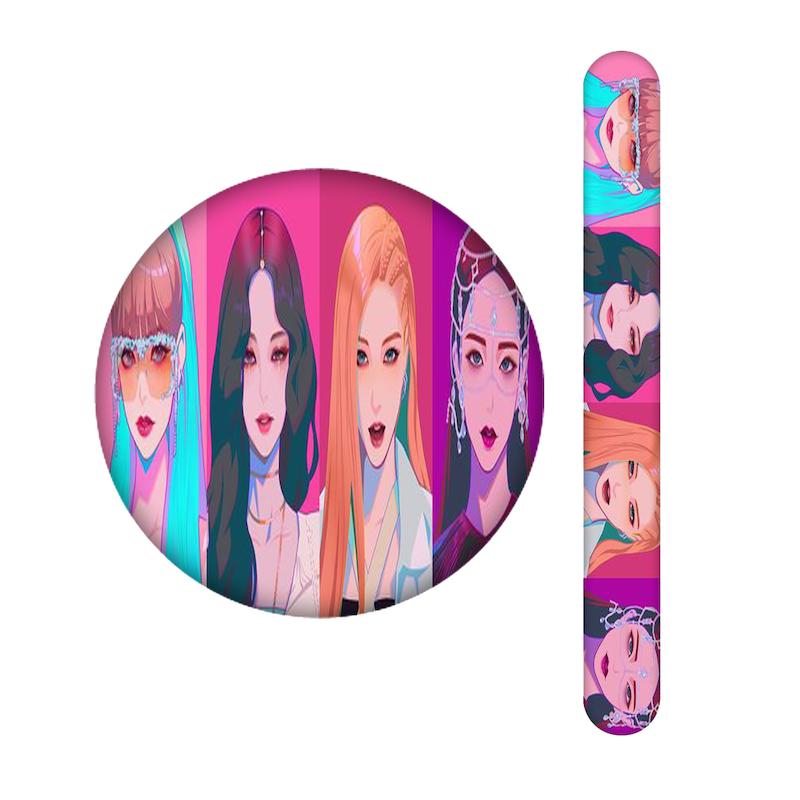 ست آینه و سوهان طرح بلک پینک کد 2356