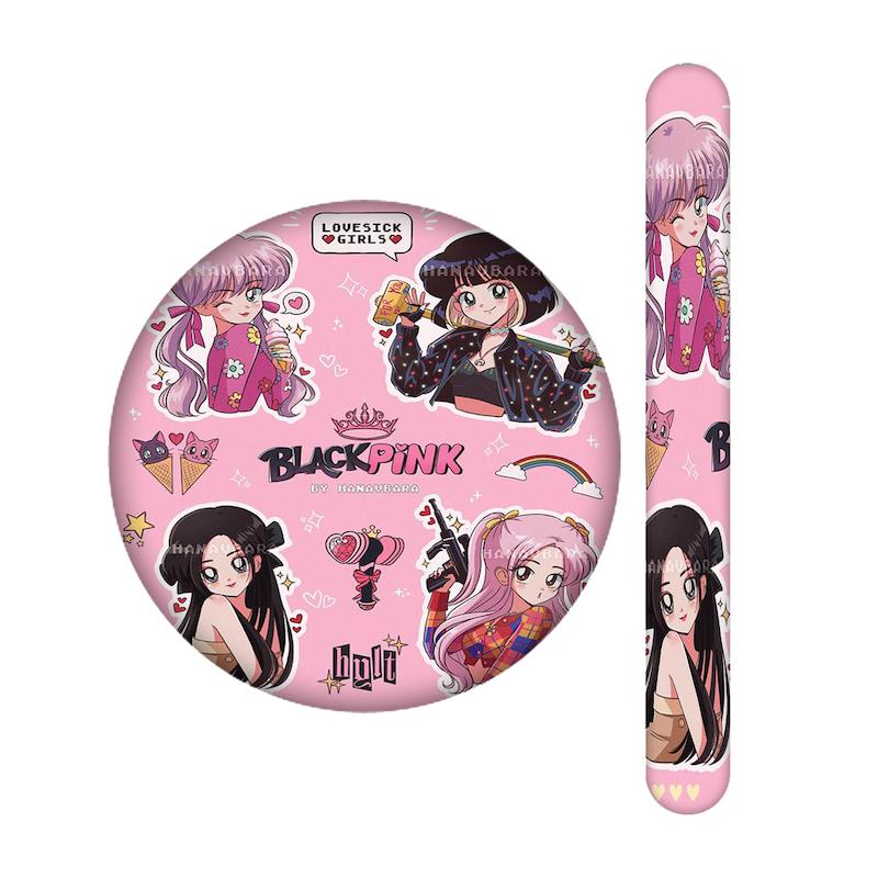 ست آینه و سوهان طرح بلک پینک کد 2363