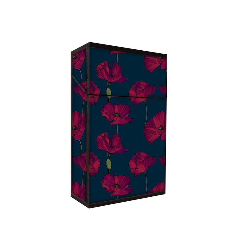 جعبه سیگار طرح رز قرمز کد 106