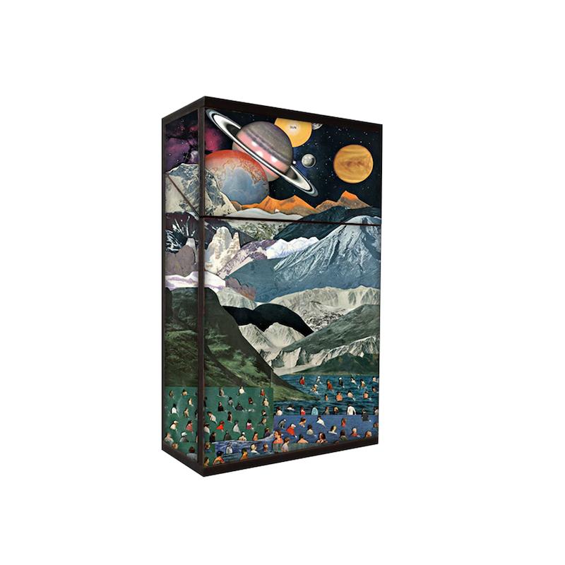 جعبه سیگار طرح سیاره ها کد 139