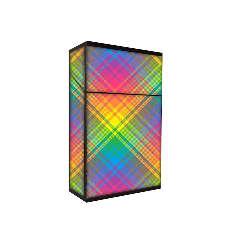 جعبه سیگار طرح چهارخونه کد 142