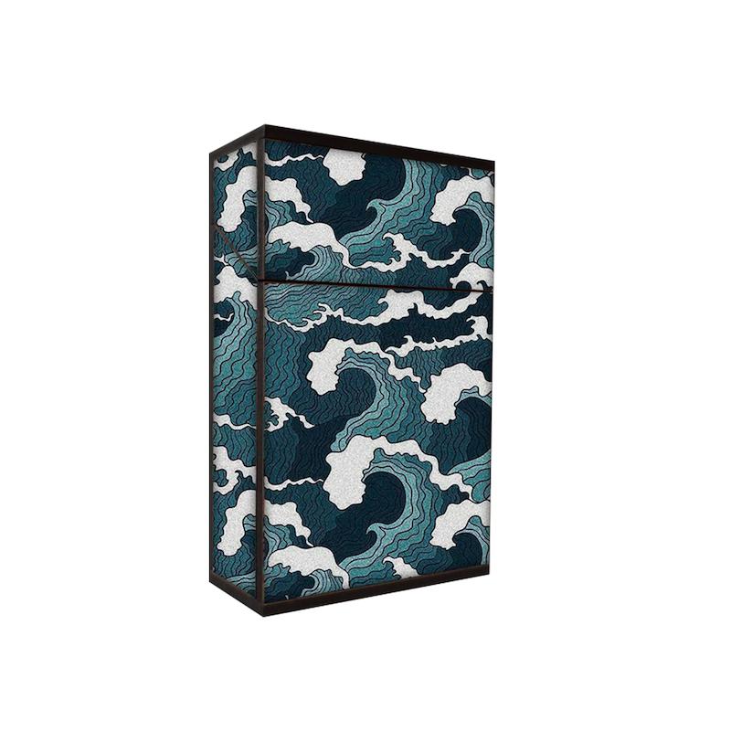 جعبه سیگار طرح موج دریا کد 169