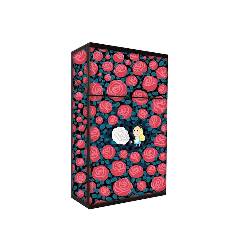 جعبه سیگار طرح دختر و گل کد 172