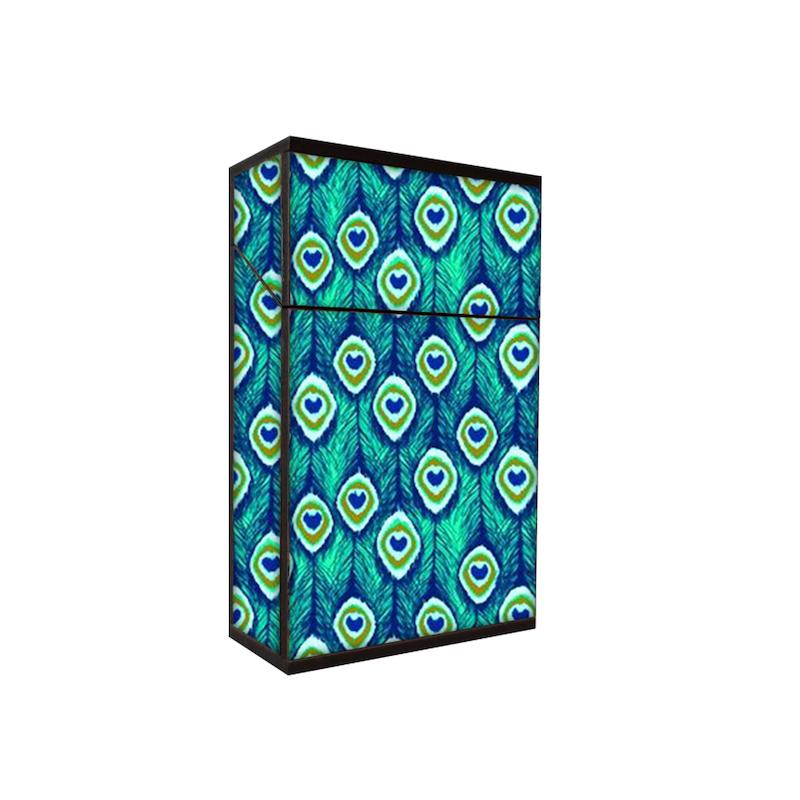 جعبه سیگار طرح پر طاووس کد 270