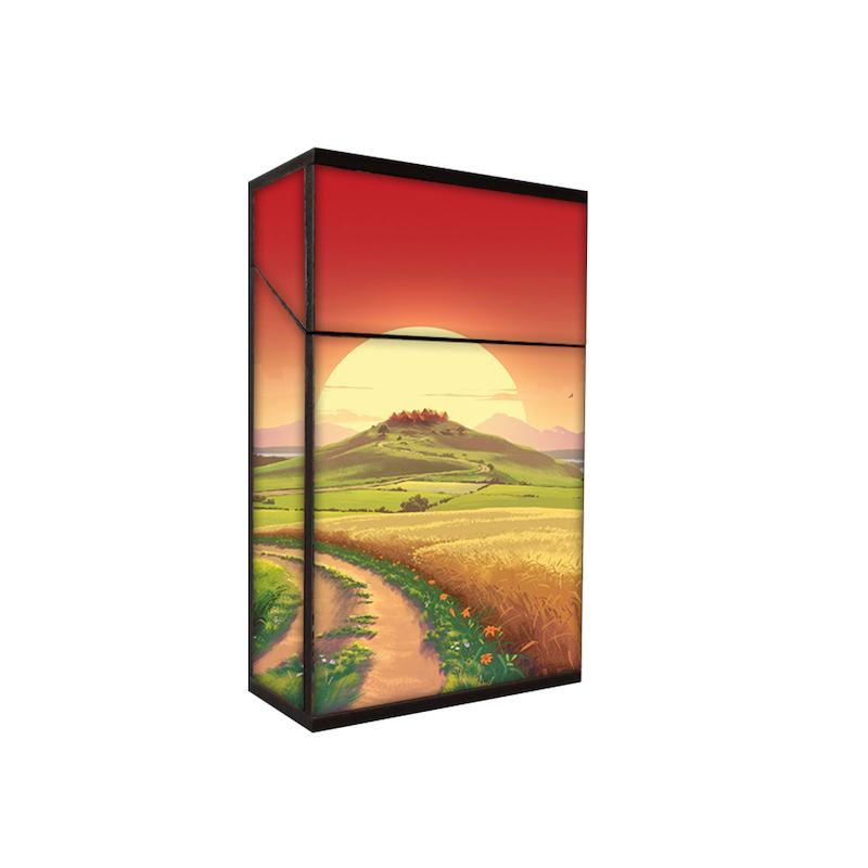 جعبه سیگار طرح غروب آفتاب کد 369