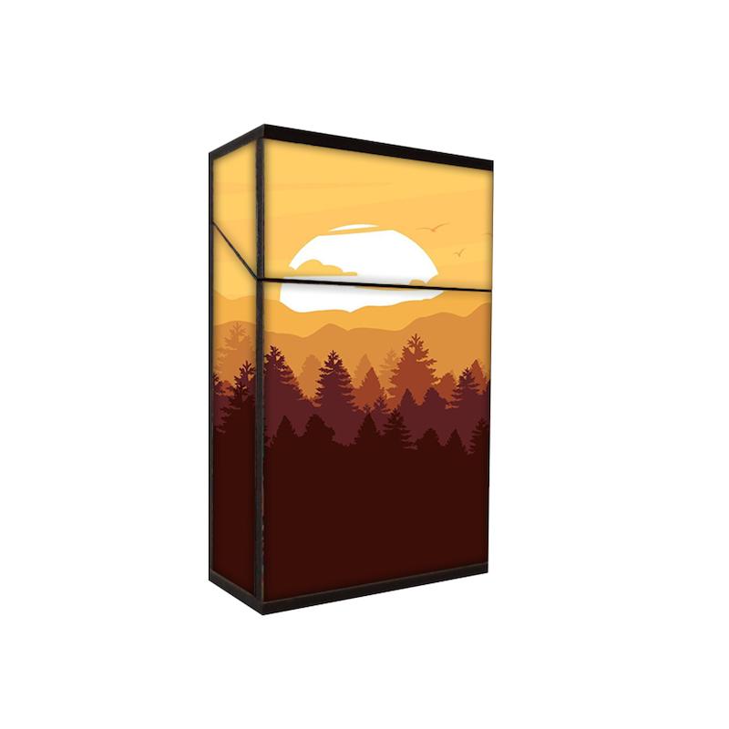 جعبه سیگار طرح غروب آفتاب کد 391