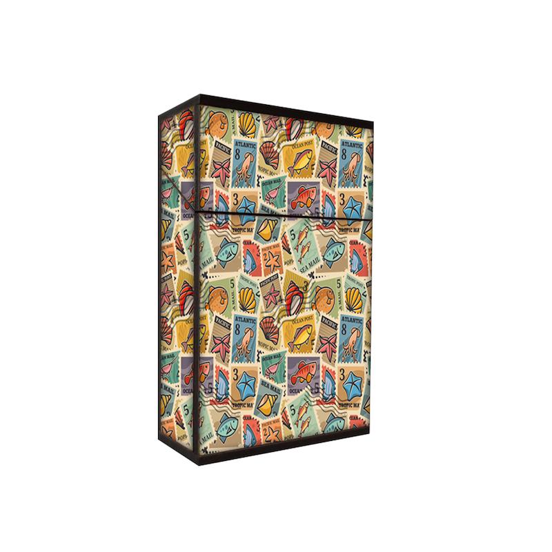 جعبه سیگار طرح موجودات دریایی کد 414