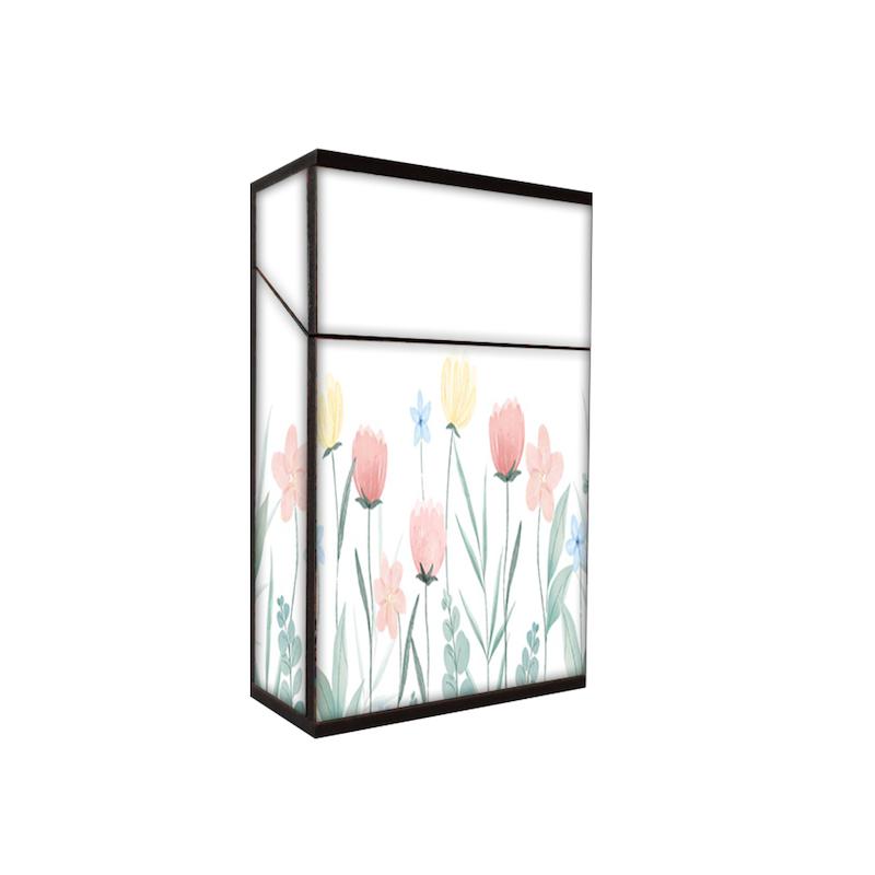 جعبه سیگار طرح گل لاله کد 458