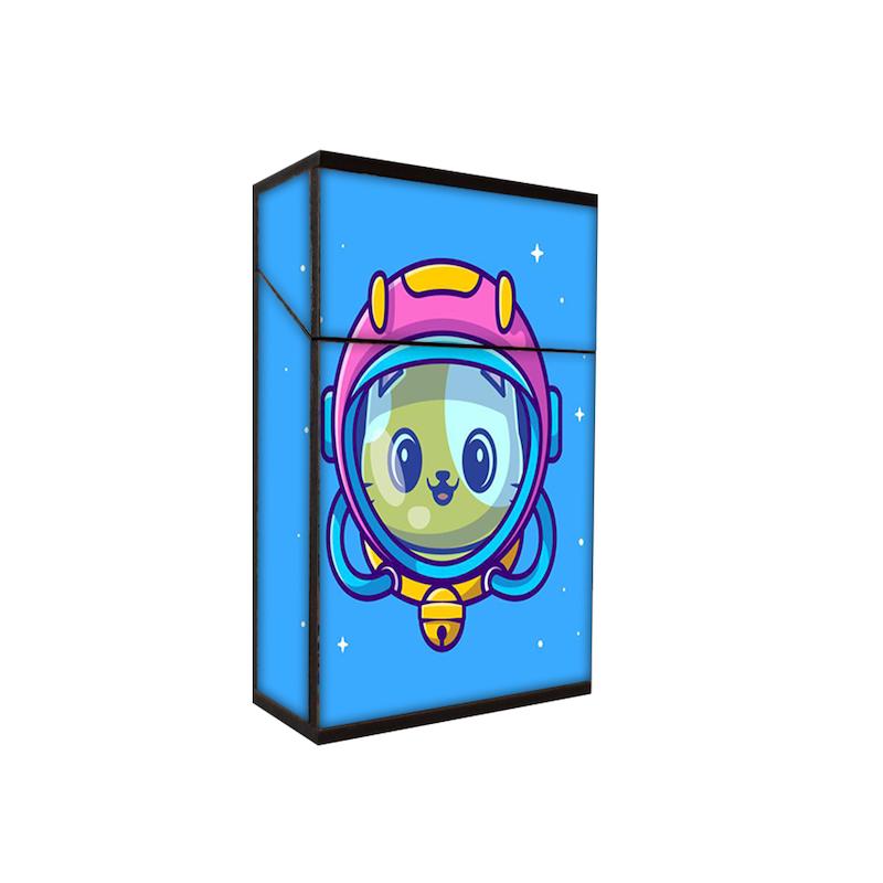 جعبه سیگار طرح گربه فضانورد کد 547