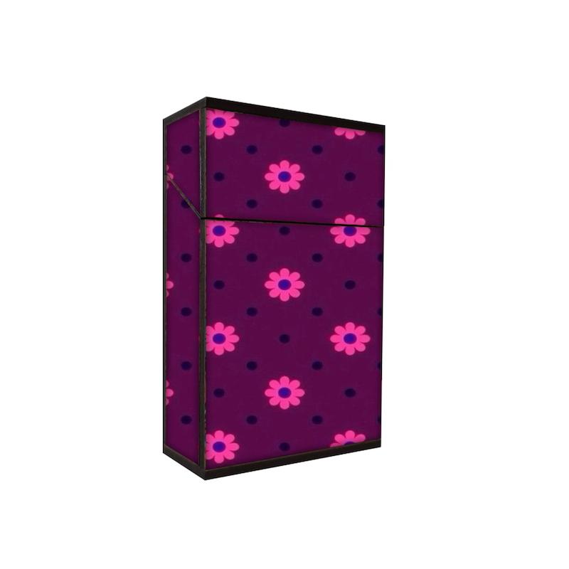 جعبه سیگار طرح شکوفه صورتی کد 735