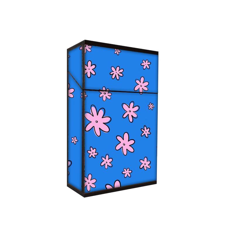 جعبه سیگار طرح شکوفه صورتی کد 740