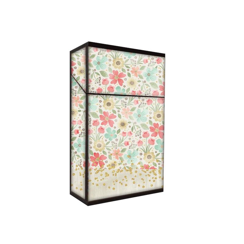 جعبه سیگار طرح گل کد 744