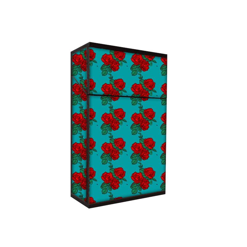 جعبه سیگار طرح گل رز کد 768
