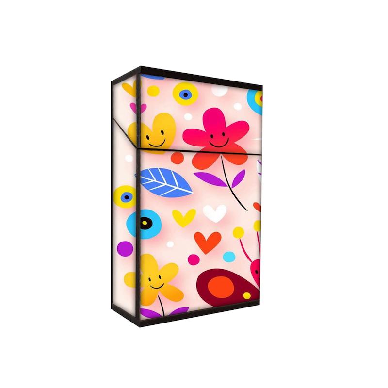جعبه سیگار طرح گل خندان کد 776