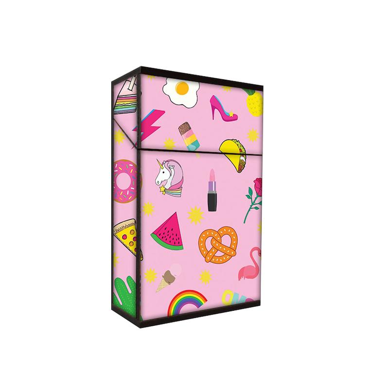 جعبه سیگار طرح میکس دخترونه کد 1001