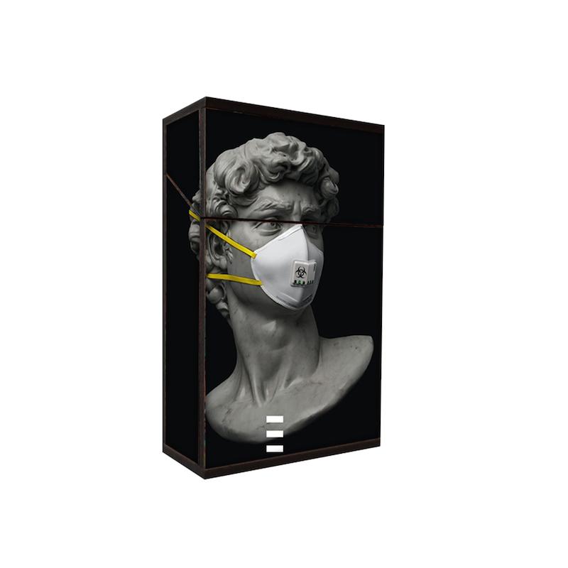 جعبه سیگار طرح مجسمه کد 1037