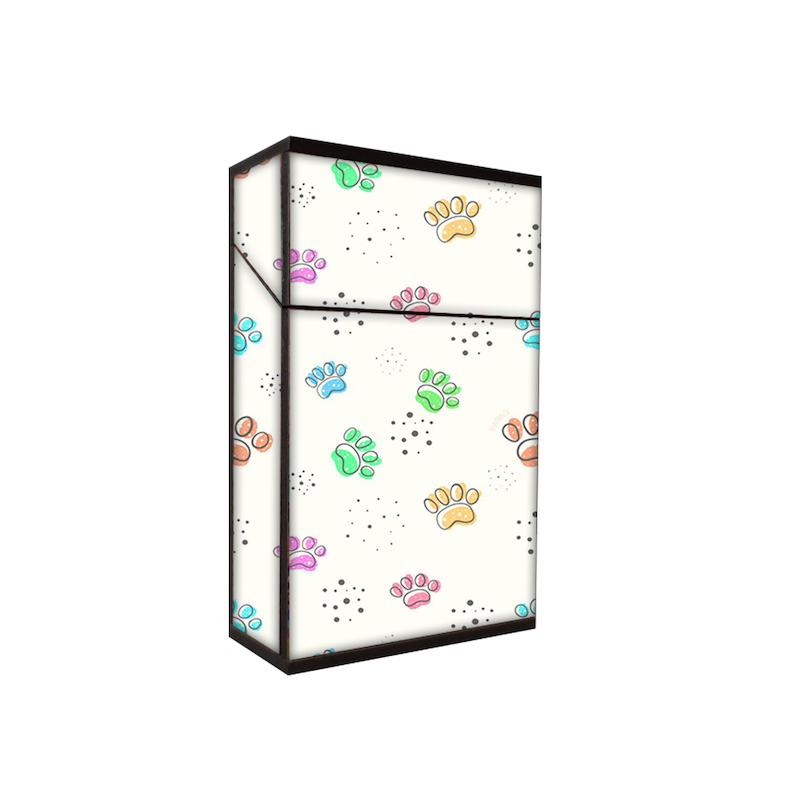 جعبه سیگار طرح ردپا سگ کد 1056