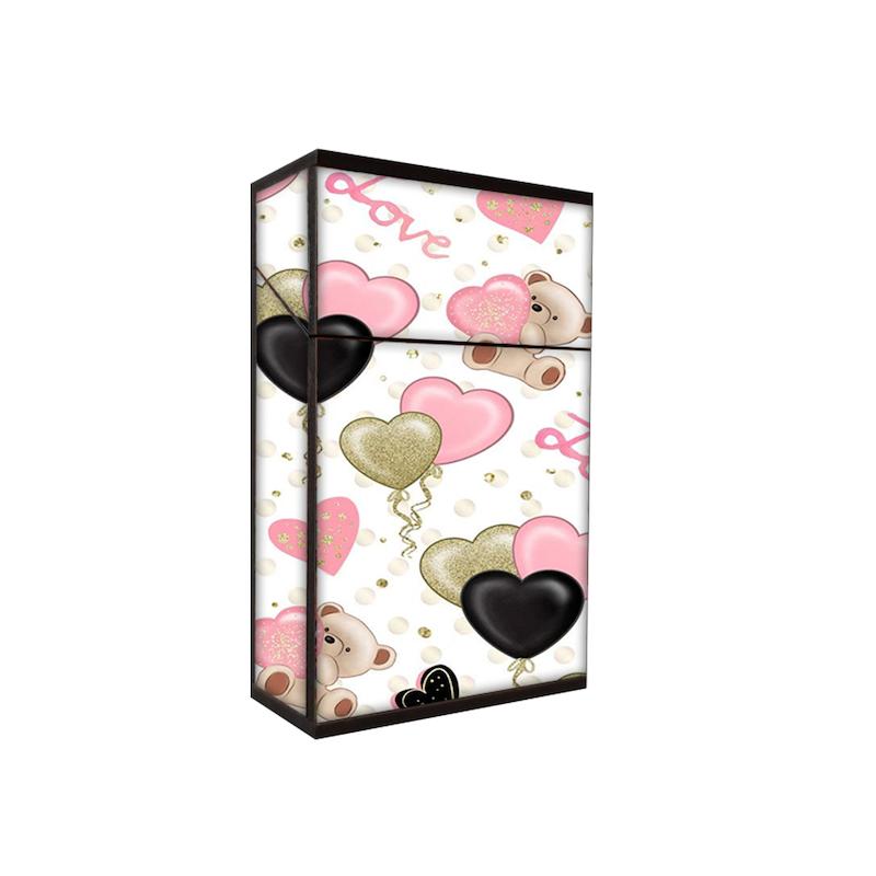 جعبه سیگار طرح خرس و قلب کد 1095