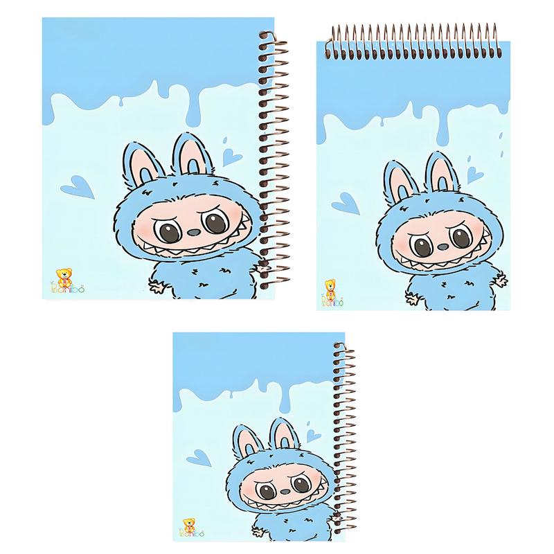 ست دفتر نقاشی، شطرنجی و مشق 100 برگ طرح لبوبو کد 2705