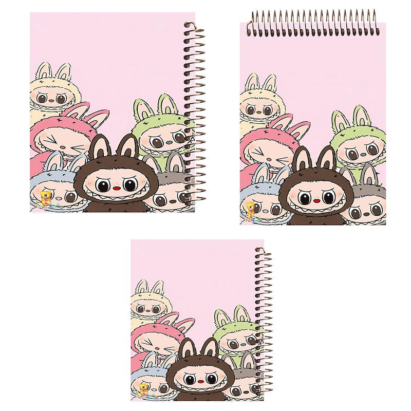 ست دفتر نقاشی، شطرنجی و مشق 100 برگ طرح لبوبو کد 2706