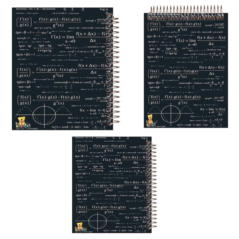 ست دفتر نقاشی، شطرنجی و مشق 100 برگ طرح ریاضی کد 2722
