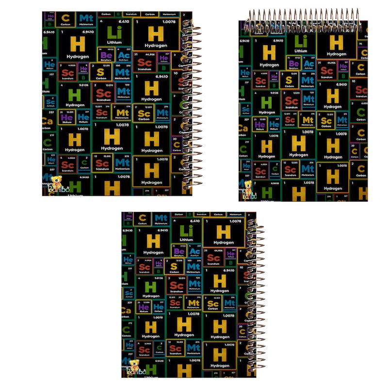 ست دفتر نقاشی، شطرنجی و مشق 100 برگ طرح شیمی کد 2727