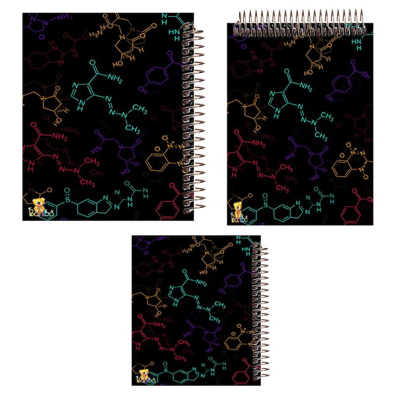 ست دفتر نقاشی، شطرنجی و مشق 100 برگ طرح شیمی کد 2736