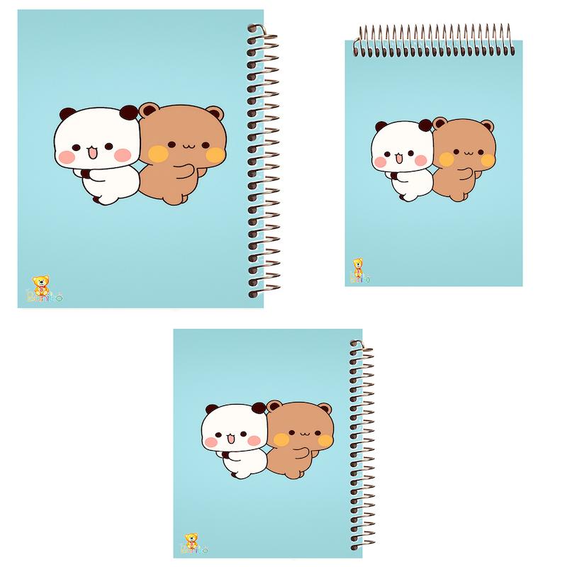 ست دفتر نقاشی، شطرنجی و مشق 100 برگ طرح خرس کد 2738