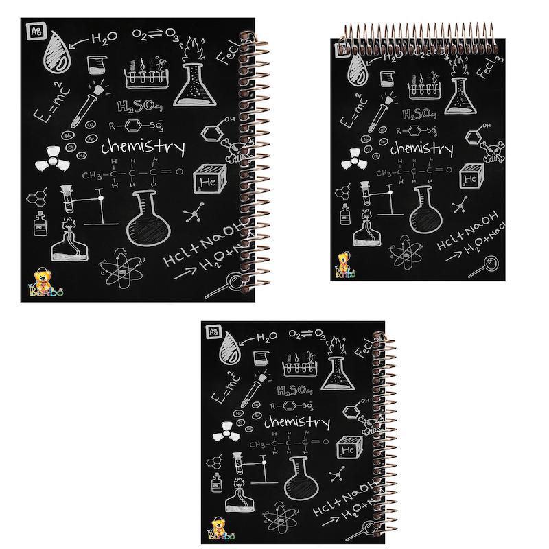 ست دفتر نقاشی، شطرنجی و مشق 100 برگ طرح شیمی کد 2740