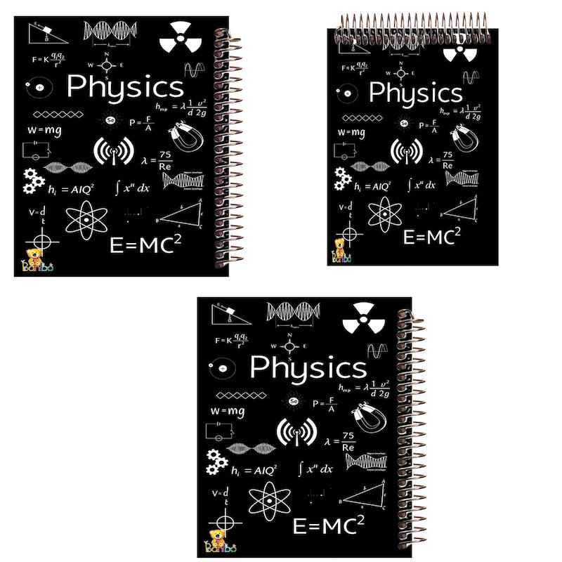 ست دفتر نقاشی، شطرنجی و مشق 100 برگ طرح فیزیک کد 2747