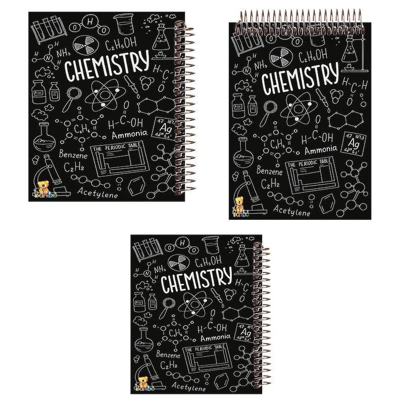 ست دفتر نقاشی، شطرنجی و مشق 100 برگ طرح شیمی کد 2753