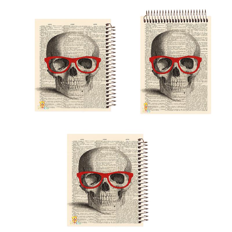 ست دفتر نقاشی، شطرنجی و مشق 100 برگ طرح اسکلت کد 2763