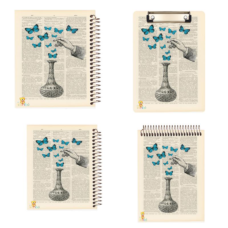 ست تخته شاسی، دفتر نقاشی، شطرنجی و مشق 100 برگ طرح پروانه کد 2737