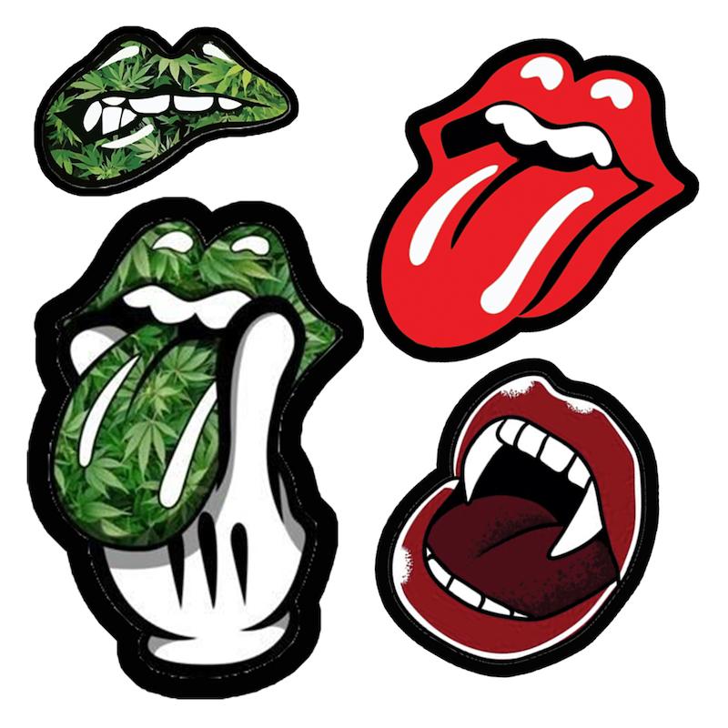 مجموعه استیکر طرح لب