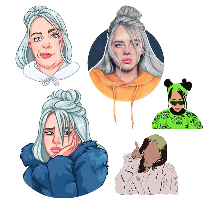 مجموعه استیکر طرح بیلی ایلیش