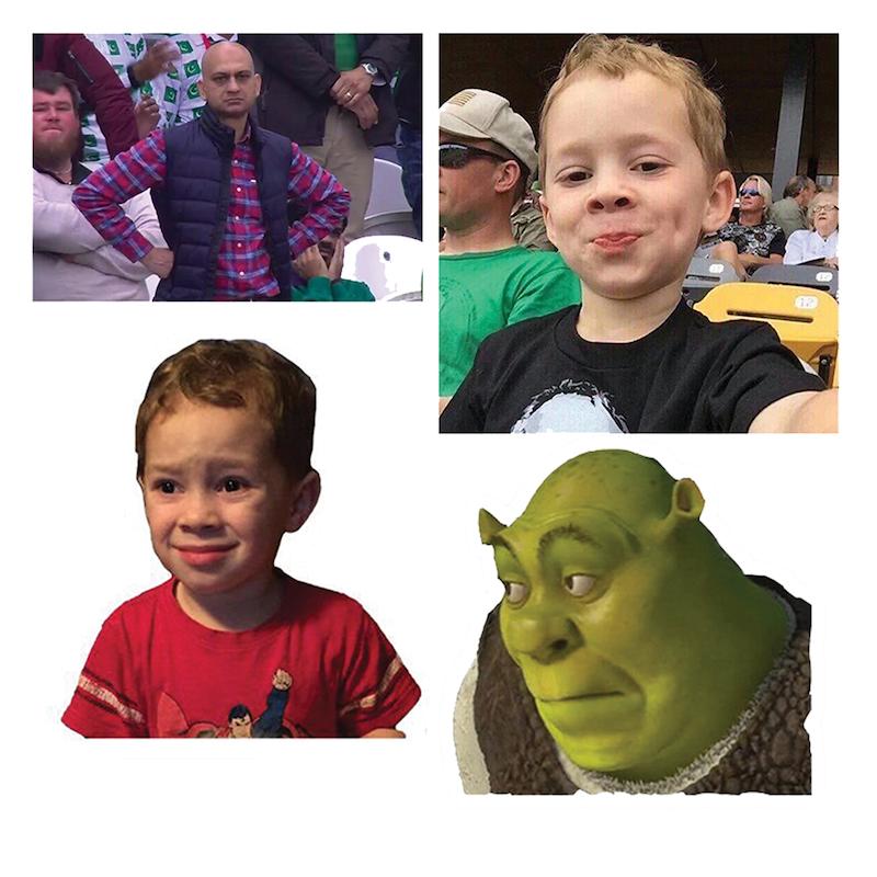 مجموعه استیکر طرح میم