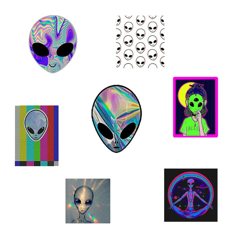 مجموعه استیکر طرح فضایی