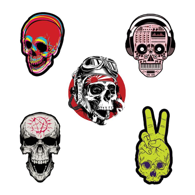 مجموعه استیکر طرح اسکلت