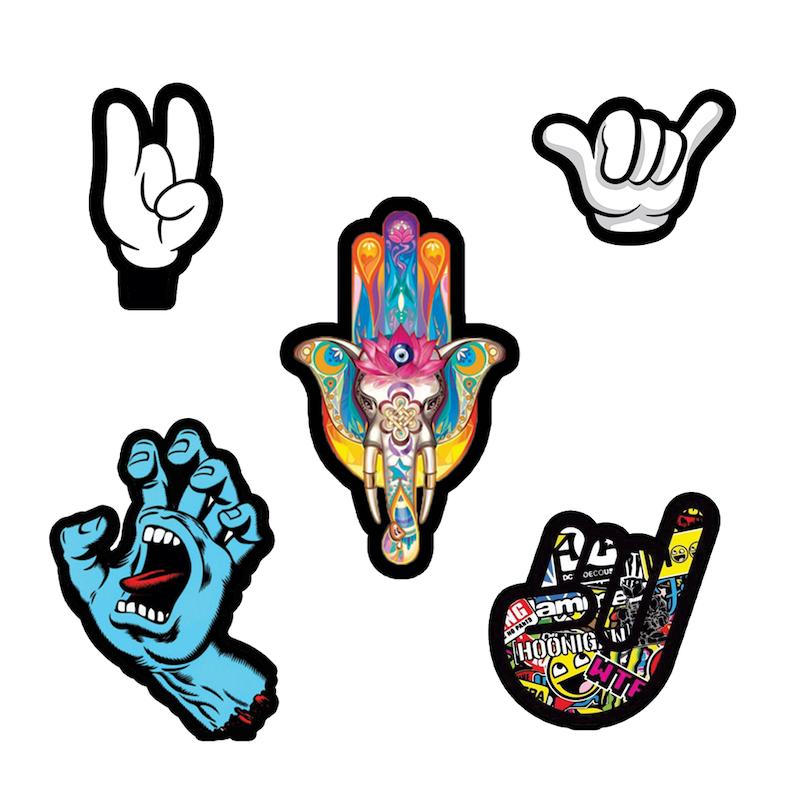 مجموعه استیکر طرح انگشت