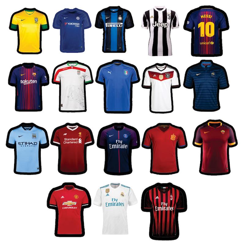 مجموعه استیکر طرح فوتبالی