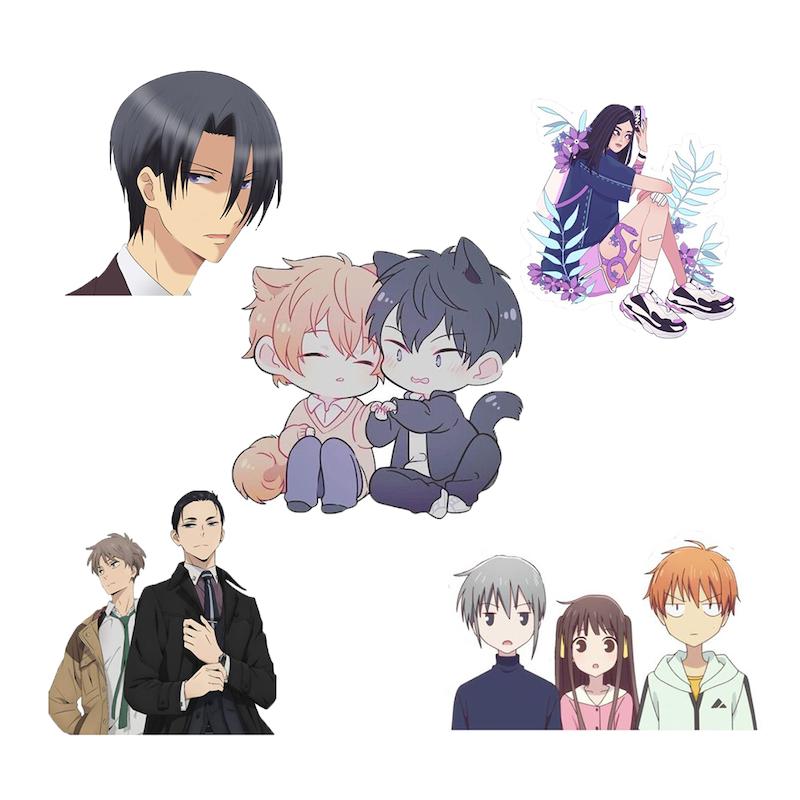 مجموعه استیکر طرح انیمه