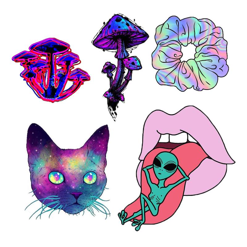 مجموعه استیکر طرح ماشروم